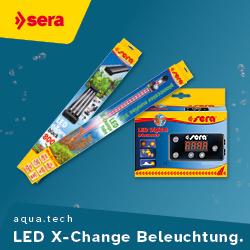 Sera Aqua Beleuchtung Sera‑LED‑Beleuchtungssysteme und LED‑Dimmer für Aquarien.