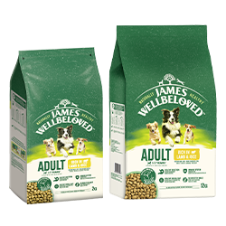 James-Wellbeloved-Trockenfutter Zwei Packungen James-Wellbeloved-Trockenfutter für erwachsene Hunde.
