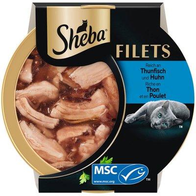 SHEBA Filets Schale Huhn & Thunfisch in Sauce SHEBA Filets Schale Huhn & Thunfisch in Sauce