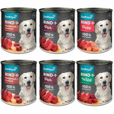 ZooRoyal Rind+ Mixpaket Hund 6x800g ZooRoyal Rind+ Mixpaket Hund 6x800g