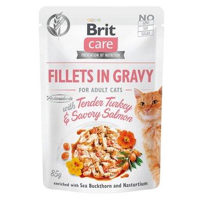 Brit Care Cat Fillets in Gravy Turkey & Salmon Brit Care Cat Fillets in Gravy Turkey & Salmon