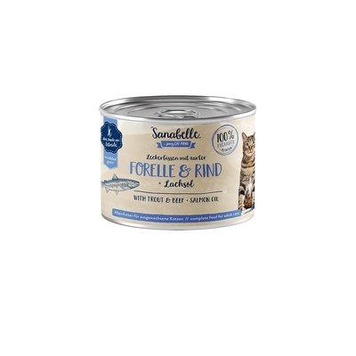 Sanabelle mit Forelle & Rind Sanabelle mit Forelle & Rind