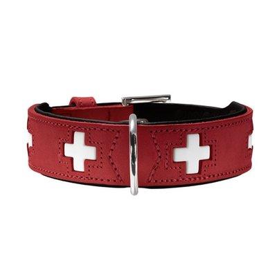 Hunter Halsband Swiss nickel rot/schwarz Hunter Halsband Swiss nickel rot/schwarz