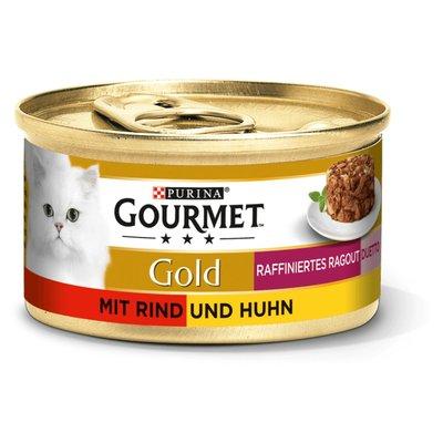 GOURMET Gold Raffiniertes Ragout Duetto mit Rind und Huhn GOURMET Gold Raffiniertes Ragout Duetto mit Rind und Huhn