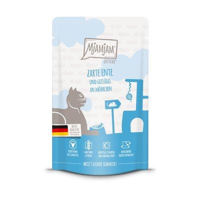 MjAMjAM Quetschie zarte Ente und Geflügel an leckeren Möhrchen MjAMjAM Quetschie zarte Ente und Geflügel an leckeren Möhrchen