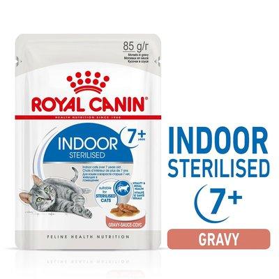 ROYAL CANIN INDOOR 7+ Sterilised in Soße Nassfutter für Wohnungskatzen ab 7 Jahren ROYAL CANIN INDOOR 7+ Sterilised in Soße Nassfutter für Wohnungskatzen ab 7 Jahren