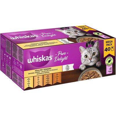 WHISAKS PURE DELIGHT MULTIPACK Geflügel Ragout in Gelee 40x85g WHISAKS PURE DELIGHT MULTIPACK Geflügel Ragout in Gelee 40x85g