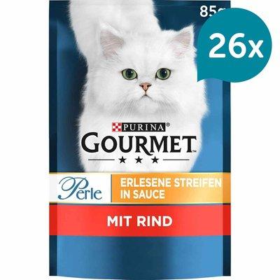 GOURMET Perle Erlesene Streifen in Sauce mit Rind GOURMET Perle Erlesene Streifen in Sauce mit Rind