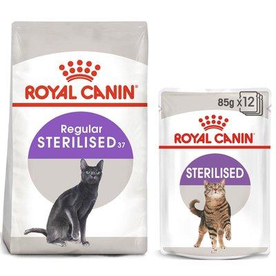 ROYAL CANIN STERILISED Trockenfutter 2kg + STERILISED Mousse 12x85g ROYAL CANIN STERILISED Trockenfutter 2kg + STERILISED Mousse 12x85g