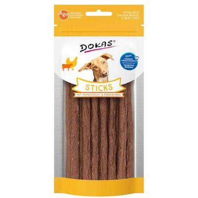 Dokas Sticks mit Hühnerbrust und Rinderleber Dokas Sticks mit Hühnerbrust und Rinderleber
