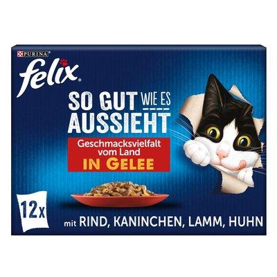 FELIX So gut wie es aussieht in Gelee Geschmacksvielfalt vom Land 12x85g FELIX So gut wie es aussieht in Gelee Geschmacksvielfalt vom Land 12x85g