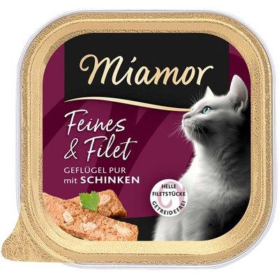Miamor Feines & Filet Geflügel Pur mit Schinken Miamor Feines & Filet Geflügel Pur mit Schinken