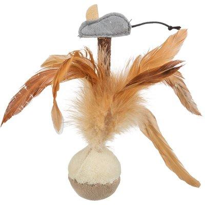 Trixie Steh-auf-Federball aus Plüsch 15cm Trixie Steh-auf-Federball aus Plüsch 15cm