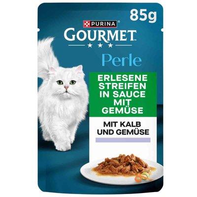 GOURMET Perle Erlesene Streifen in Sauce mit Kalb und Gemüse GOURMET Perle Erlesene Streifen in Sauce mit Kalb und Gemüse
