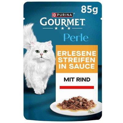 GOURMET Perle Erlesene Streifen in Sauce mit Rind GOURMET Perle Erlesene Streifen in Sauce mit Rind