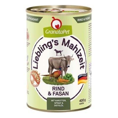 GranataPet Liebling’s Mahlzeit Rind und Fasan GranataPet Liebling’s Mahlzeit Rind und Fasan