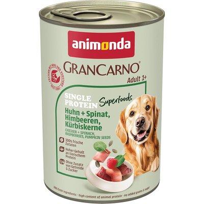 animonda GranCarno Superfoods Adult Huhn + Spinat, Himbeere animonda GranCarno Superfoods Adult Huhn + Spinat, Himbeere