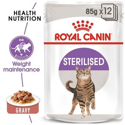 ROYAL CANIN STERILISED Nassfutter in Soße für kastrierte Katzen ROYAL CANIN STERILISED Nassfutter in Soße für kastrierte Katzen