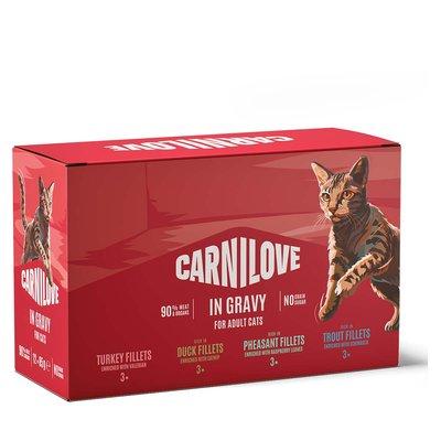 Carnilove Cat Pouch Gravy - Multipack 12x85g Carnilove Cat Pouch Gravy - Multipack 12x85g