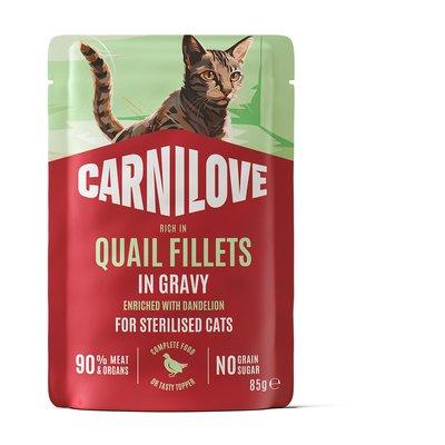Carnilove Cat Pouch Gravy sterilised - Quail Carnilove Cat Pouch Gravy sterilised - Quail