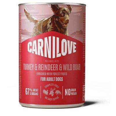 Carnilove Dog Can Paté Adult -Turkey & Reindeer Carnilove Dog Can Paté Adult -Turkey & Reindeer