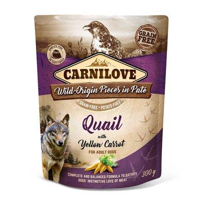 Carnilove Dog Pouch Paté - Quail with Yellow Carrot Carnilove Dog Pouch Paté - Quail with Yellow Carrot