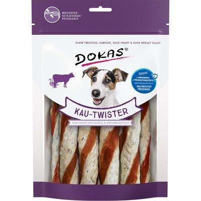 Dokas Kau-Twister Rinderhaut, Entenherz & Entenbrustfilet Dokas Kau-Twister Rinderhaut, Entenherz & Entenbrustfilet