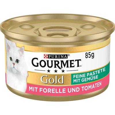 GOURMET Gold Feine Pastete mit Gemüse, Forelle und Tomaten GOURMET Gold Feine Pastete mit Gemüse, Forelle und Tomaten