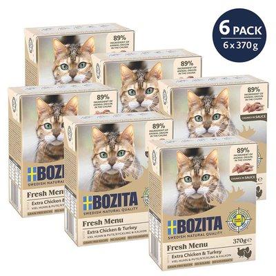 Bozita Tetra Häppchen in Soße mit Hühnchen & Pute Bozita Tetra Häppchen in Soße mit Hühnchen & Pute