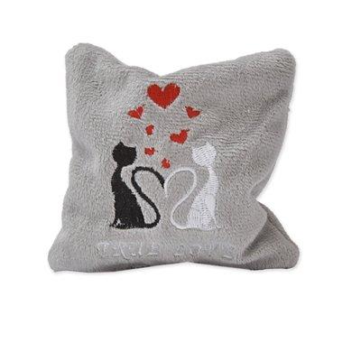 Aumüller Spielkissen True Love Plüsch mit Silver Vine und Dinkelspelz Aumüller Spielkissen True Love Plüsch mit Silver Vine und Dinkelspelz