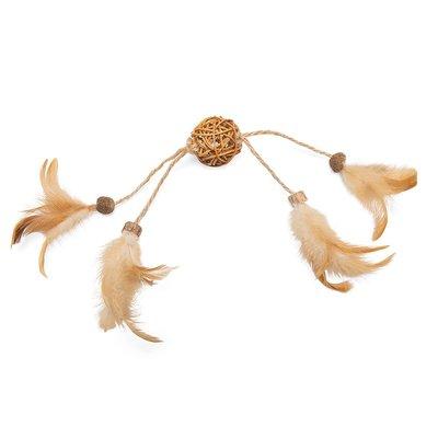 Beeztees Spielball Tipy mit Federn und Katzenminze Beeztees Spielball Tipy mit Federn und Katzenminze