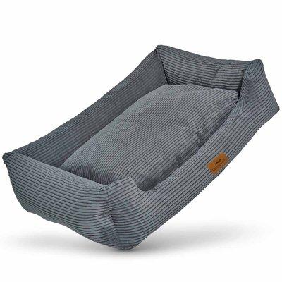 Freudentier orthopädisches Hundebett Cord grau M | Gebrauchtware Freudentier orthopädisches Hundebett Cord grau M | Gebrauchtware