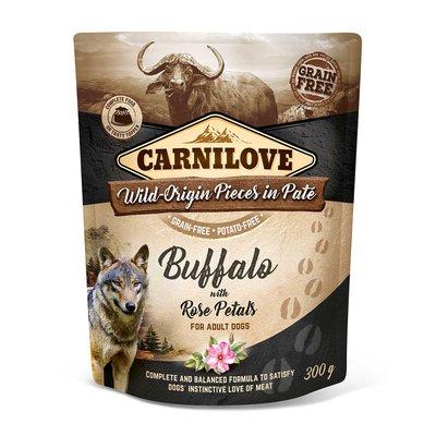 Carnilove Dog Pouch Paté - Buffalo with Rose Petals Carnilove Dog Pouch Paté - Buffalo with Rose Petals