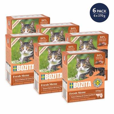 Bozita Tetra Häppchen in Gelee Sterilised mit Huhn & Rind Bozita Tetra Häppchen in Gelee Sterilised mit Huhn & Rind