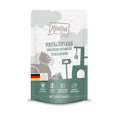 MjAMjAM Quetschie vorzügliches Kalb und Truthahn an leckeren Möhrchen MjAMjAM Quetschie vorzügliches Kalb und Truthahn an leckeren Möhrchen