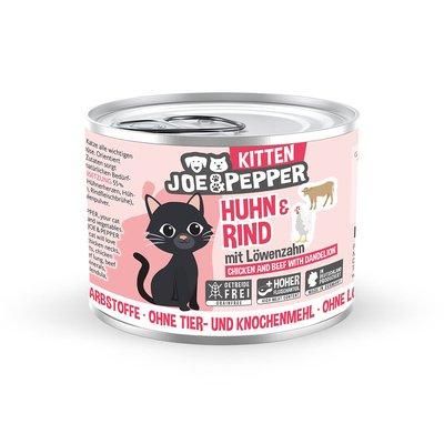 Joe & Pepper Cat Kitten Huhn & Rind mit Löwenzahn Joe & Pepper Cat Kitten Huhn & Rind mit Löwenzahn