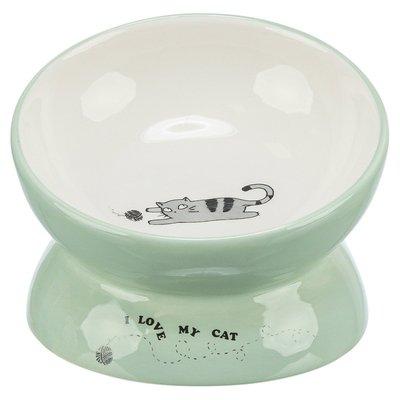 Trixie Keramiknapf erhöht salbei/weiß 0,15 l/ø 13 cm Trixie Keramiknapf erhöht salbei/weiß 0,15 l/ø 13 cm