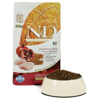 N&D Adult getreidearm Huhn und Granatapfel für kastrierte Katzen N&D Adult getreidearm Huhn und Granatapfel für kastrierte Katzen
