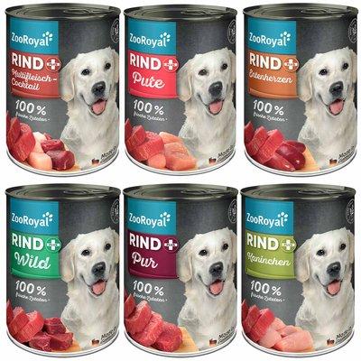 ZooRoyal Rind+ Mixpaket Hund 6x400g ZooRoyal Rind+ Mixpaket Hund 6x400g