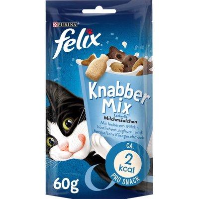 FELIX KnabberMix Milchmäulchen Katzensnack bunter Mix FELIX KnabberMix Milchmäulchen Katzensnack bunter Mix
