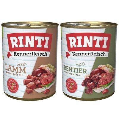 Rinti Kennerfleisch Mixpaket mit Rentier und Lamm 24x800g Rinti Kennerfleisch Mixpaket mit Rentier und Lamm 24x800g