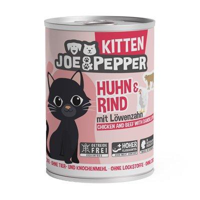 Joe & Pepper Cat Kitten Huhn & Rind mit Löwenzahn Joe & Pepper Cat Kitten Huhn & Rind mit Löwenzahn