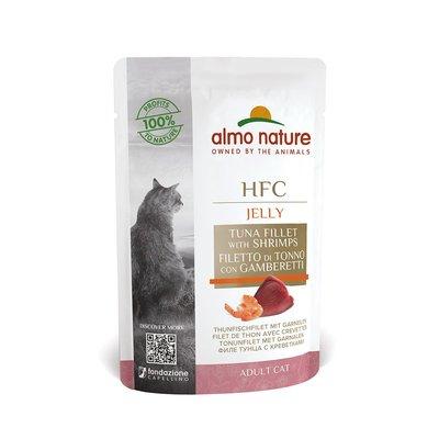 Almo Nature HFC in Jelly Thunfischfilet mit Garnelen Almo Nature HFC in Jelly Thunfischfilet mit Garnelen