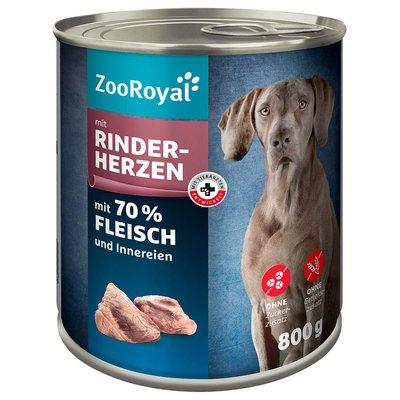 ZooRoyal Hunde-Nassfutter mit Rinderherzen ZooRoyal Hunde-Nassfutter mit Rinderherzen