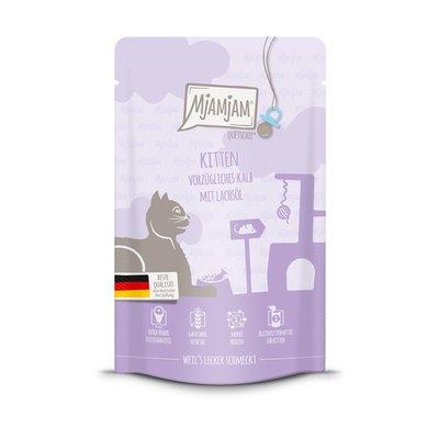 MjAMjAM Quetschie Kitten vorzügliches Kalb mit Lachsöl MjAMjAM Quetschie Kitten vorzügliches Kalb mit Lachsöl