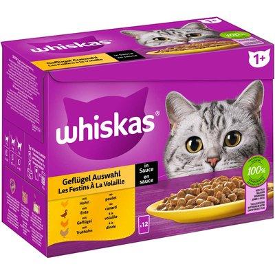 WHISKAS Multipack 1+ Geflügel Auswahl in Sauce 12x85g WHISKAS Multipack 1+ Geflügel Auswahl in Sauce 12x85g