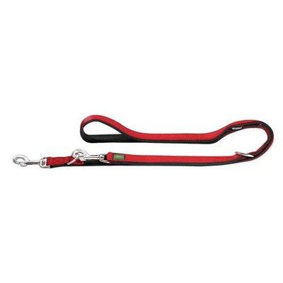 Hunter verstellbare Führleine Neopren Rot/Schwarz Hunter verstellbare Führleine Neopren Rot/Schwarz