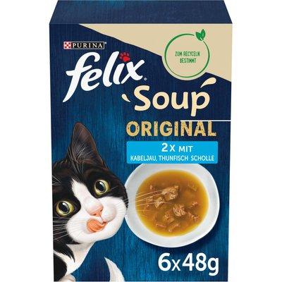 FELIX Soup Geschmacksvielfalt aus dem Wasser mit Kabeljau, Thunfisch und Scholle FELIX Soup Geschmacksvielfalt aus dem Wasser mit Kabeljau, Thunfisch und Scholle