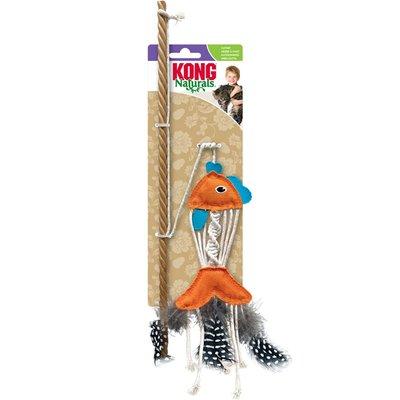 KONG Katzenspielzeug mit Katzenminze Naturals Teaser Fisch KONG Katzenspielzeug mit Katzenminze Naturals Teaser Fisch