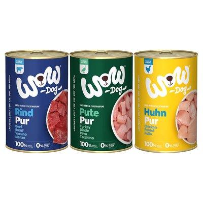 WOW Dog Mixpaket Pur 18x400g WOW Dog Mixpaket Pur 18x400g